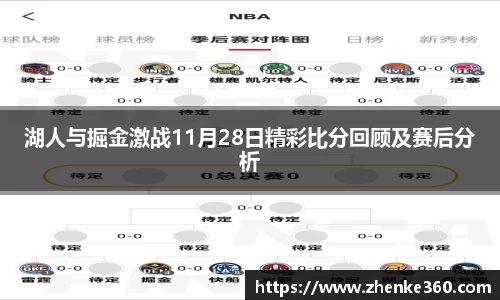 湖人与掘金激战11月28日精彩比分回顾及赛后分析